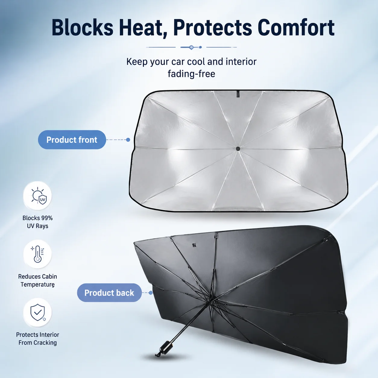 1PC Foldable Car Windshield Su - đánh giá và giá Windshield Sun Shade
